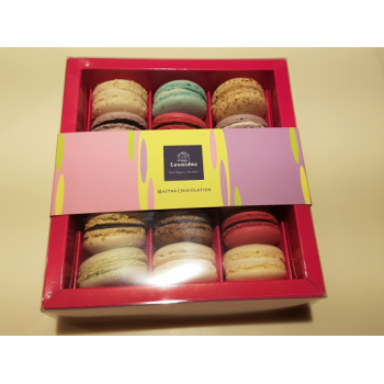 Coffret 12 macarons